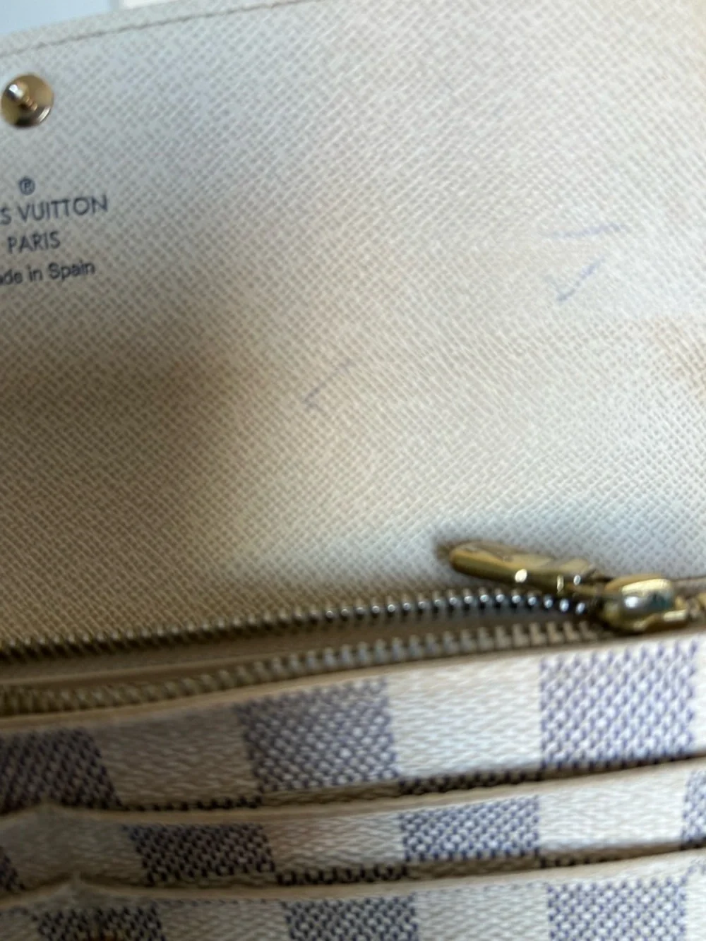 Louis Vuitton Sarah Wallet in Damier Azur canvas - Picture 7 of 10